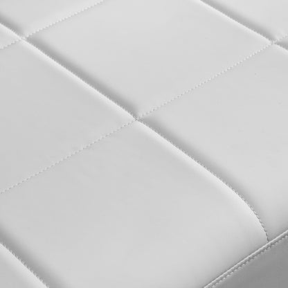 Modern Upholstery Faux Bonded Leather Loveseat Sofa