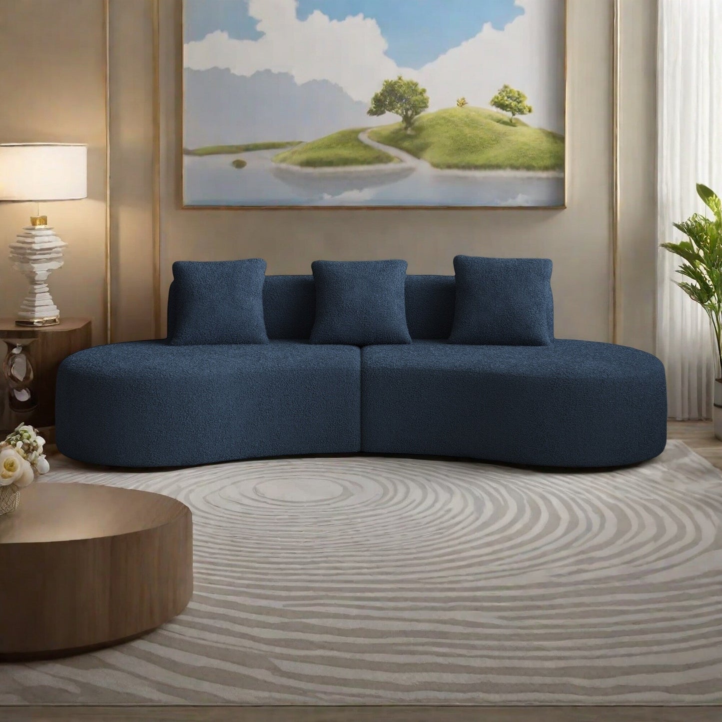 Modern Velvet 5-Seater Sofa for Living Room and Bedroom,Offices and Apartments