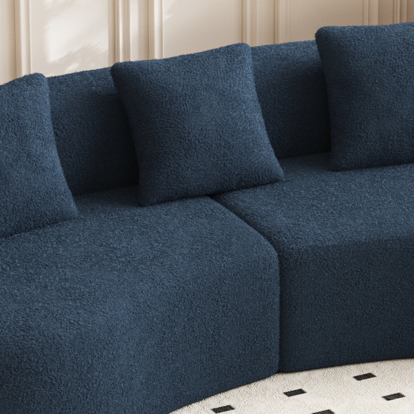 Modern Velvet 5-Seater Sofa for Living Room and Bedroom,Offices and Apartments