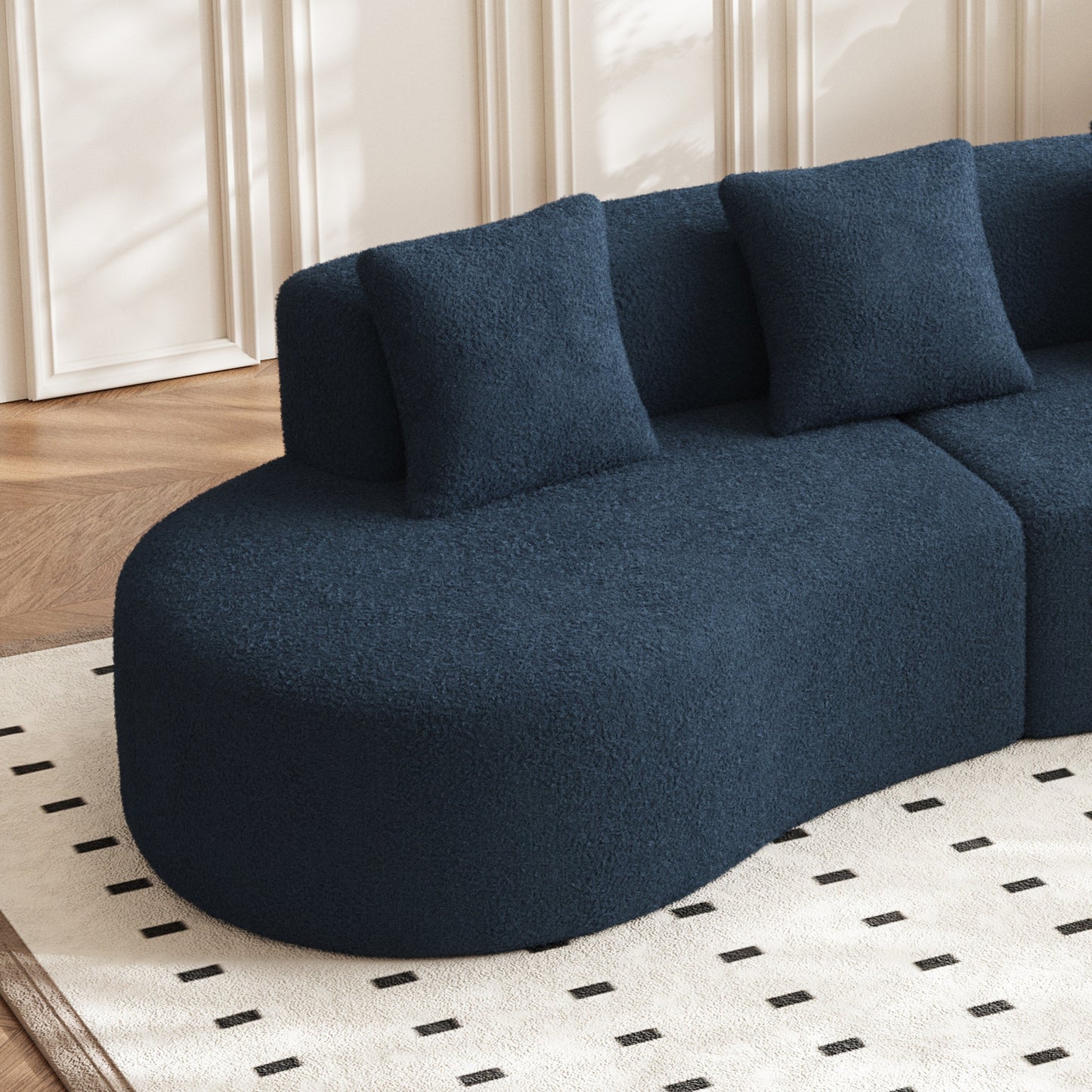 Modern Velvet 5-Seater Sofa for Living Room and Bedroom,Offices and Apartments