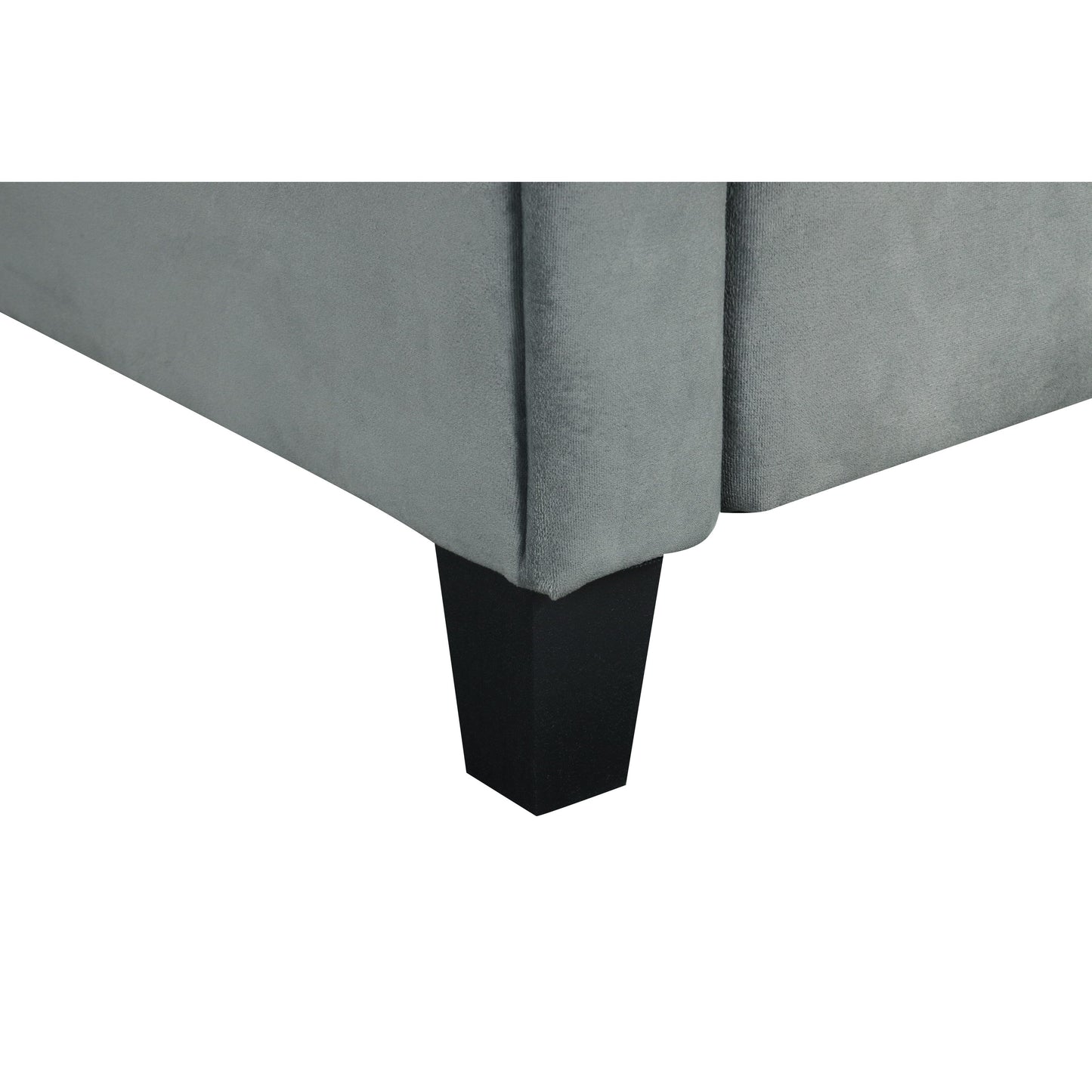 Modern Velvet Loveseat with Angled Backrest and Solid Wood Frame for Living Room Small Spaces