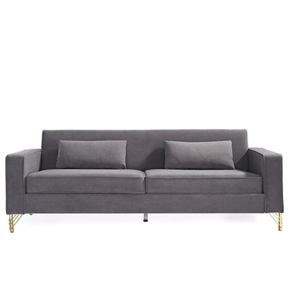 Modern Velvet Upholstered Living Room Sofa