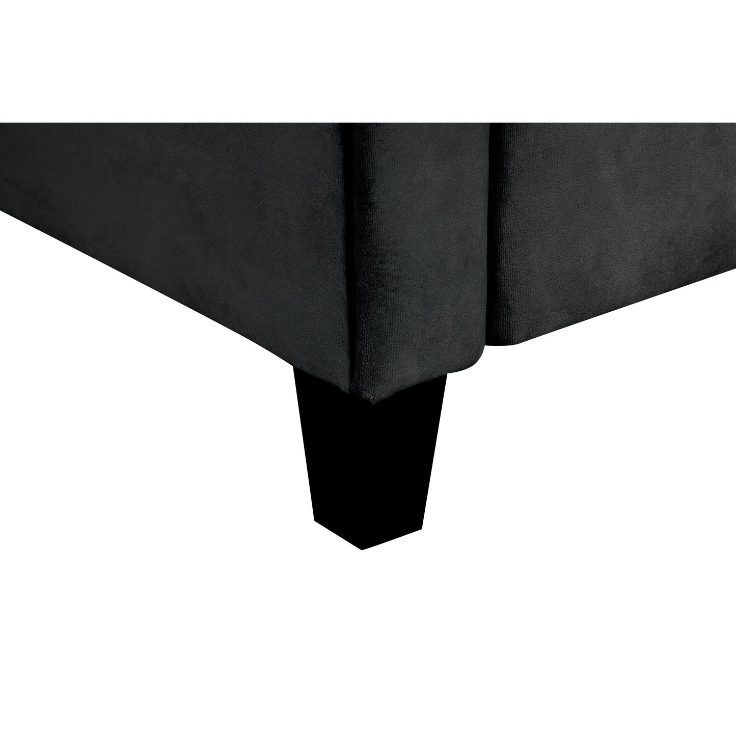 Modern Velvet Upholstered Sofa with Angled Backrest and Solid Wood Frame for Living Room Office Small Spaces