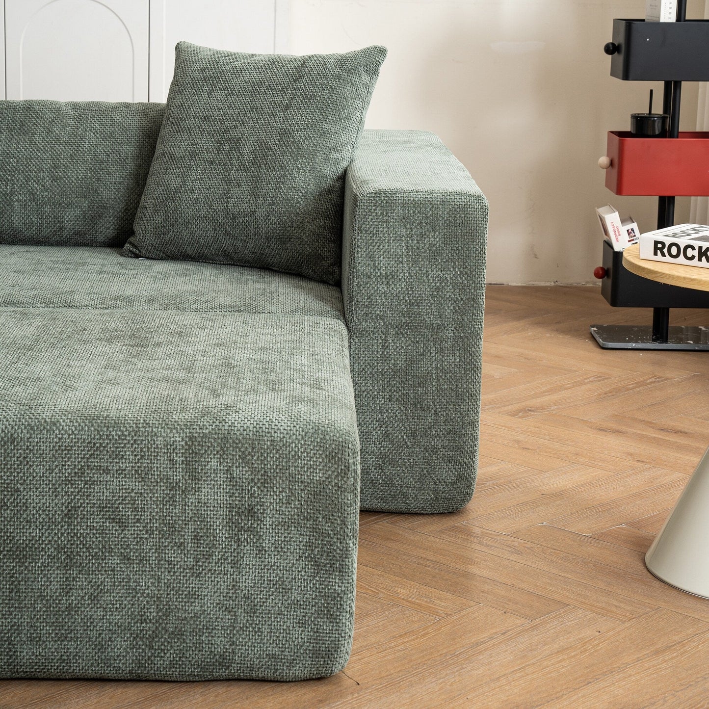 Modular 3-Seat Sectional Sofa Cloud Sofa with L-Shaped Lounge Chair for Living Room Bedroom
