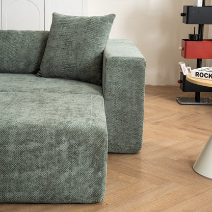 Modular 3-Seat Sectional Sofa Cloud Sofa with L-Shaped Lounge Chair for Living Room Bedroom