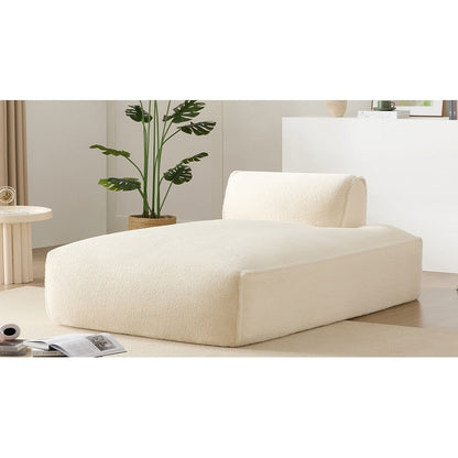 Modular 72-Inch Fully Compressed Sofa Bed with Frameless Design for Living Room, No Assembly Required
