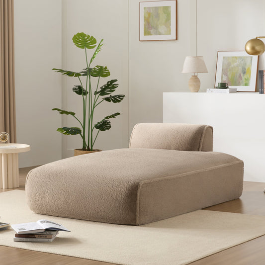 Modular 72-Inch Fully Compressed Sofa Bed with Frameless Design for Living Room, No Assembly Required
