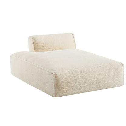 Modular 72-Inch Fully Compressed Sofa Bed with Frameless Design for Living Room, No Assembly Required