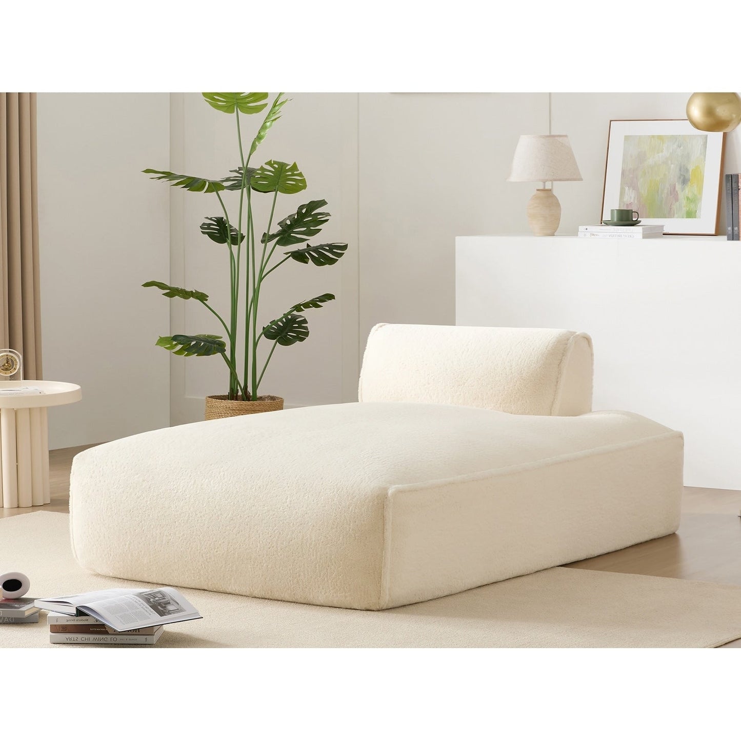 Modular 72-Inch Fully Compressed Sofa Bed with Frameless Design for Living Room, No Assembly Required