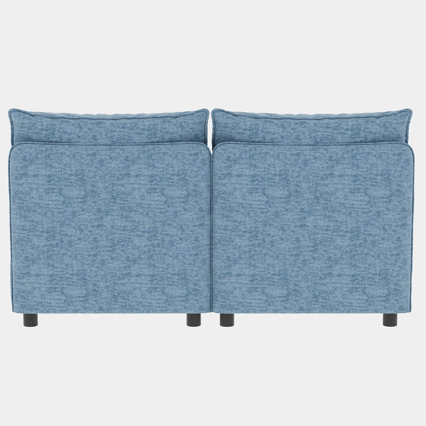 Modular Armless Fabric Sofa Seat Convertible Sectional Piece with Hidden Storage for Living Room