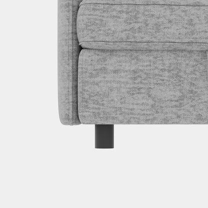 Modular Armless Fabric Sofa Seat Convertible Sectional Piece with Hidden Storage for Living Room