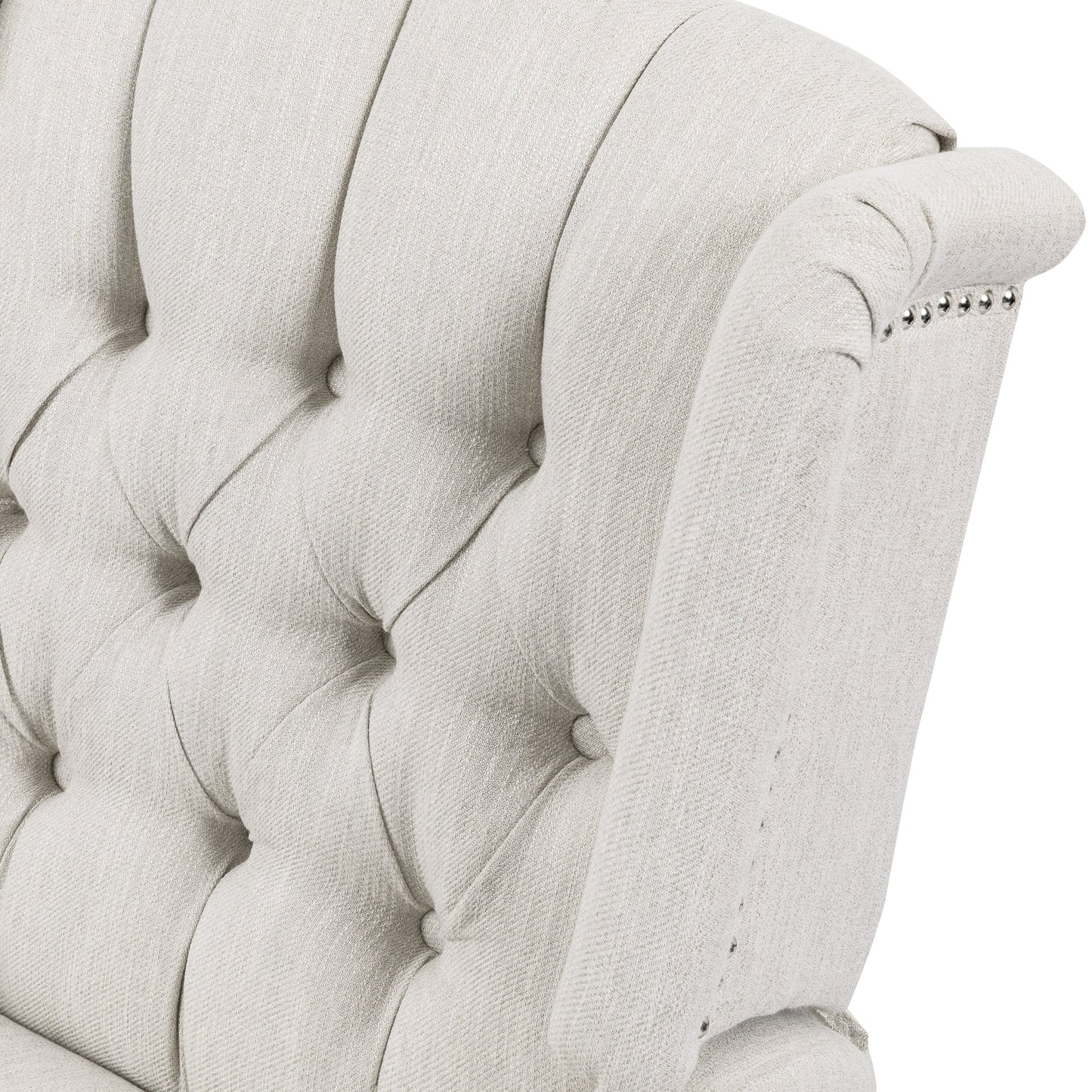 Mohaven Contemporary Tufted Wingback Swivel Recliner by Christopher Knight Home