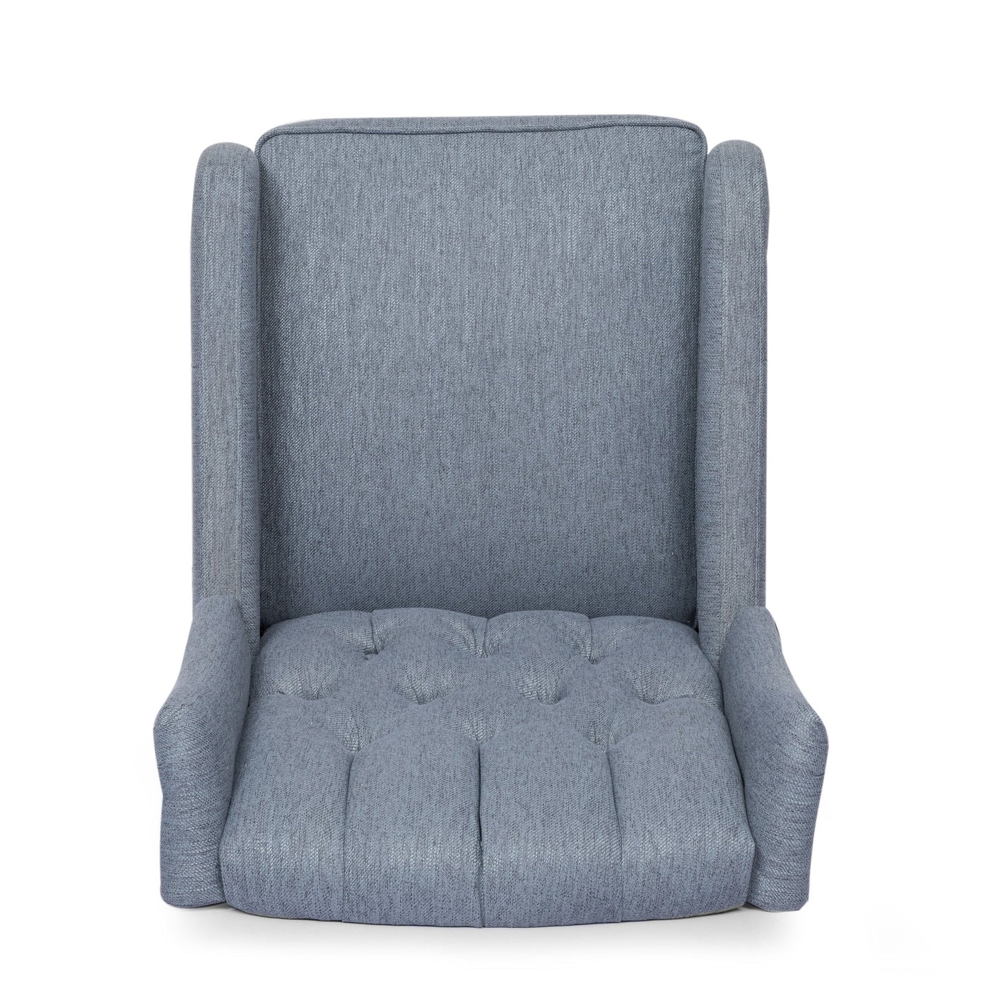 Mohaven Contemporary Tufted Wingback Swivel Recliner by Christopher Knight Home