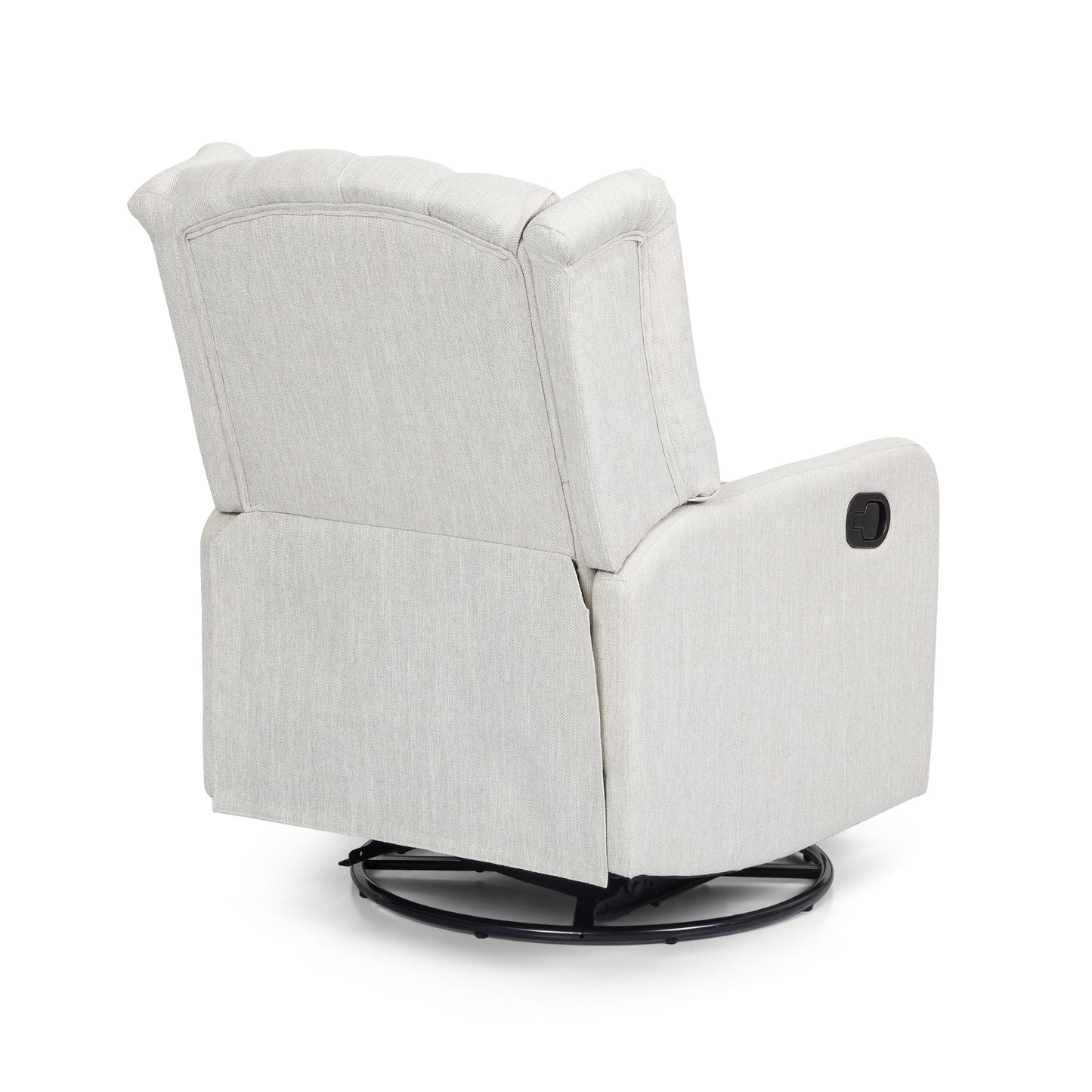 Mohaven Contemporary Tufted Wingback Swivel Recliner by Christopher Knight Home