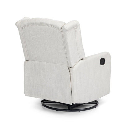 Mohaven Contemporary Tufted Wingback Swivel Recliner by Christopher Knight Home