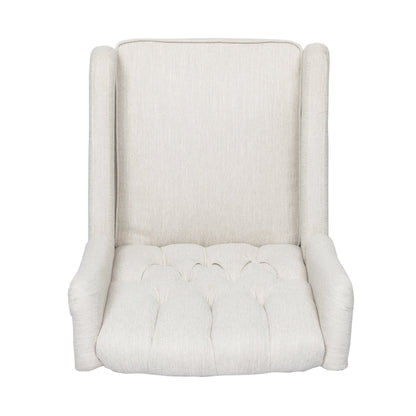Mohaven Contemporary Tufted Wingback Swivel Recliner by Christopher Knight Home