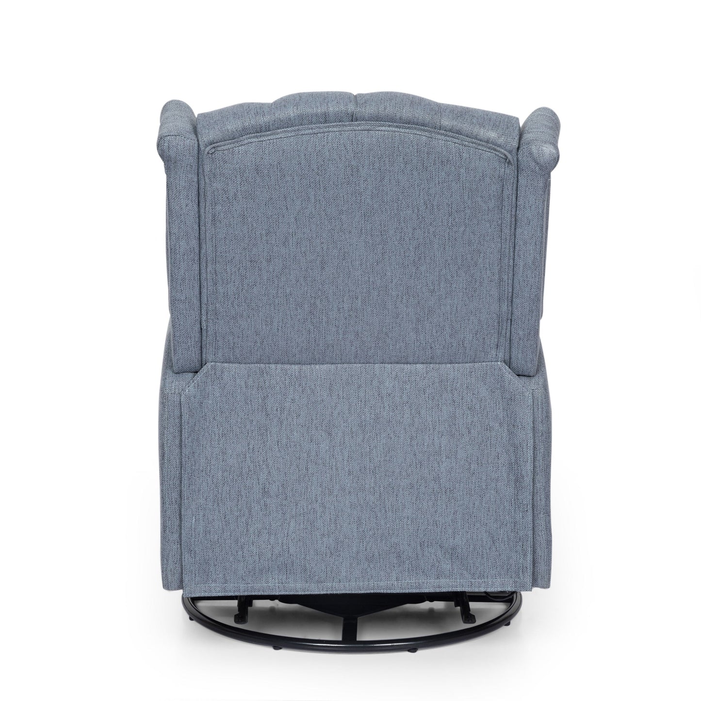 Mohaven Contemporary Tufted Wingback Swivel Recliner by Christopher Knight Home