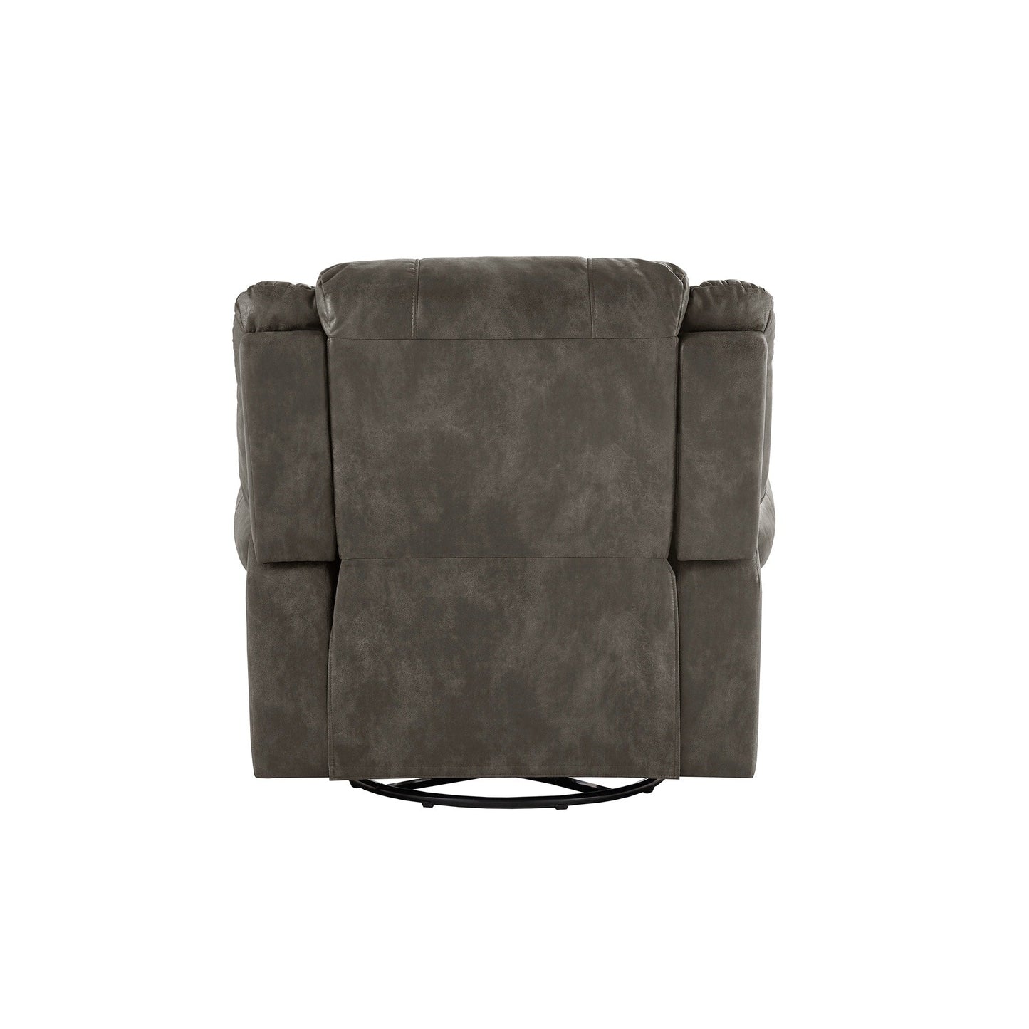 Monroe Polished Microfiber Nailhead Swivel Glider Recliner by iNSPIRE Q Classic