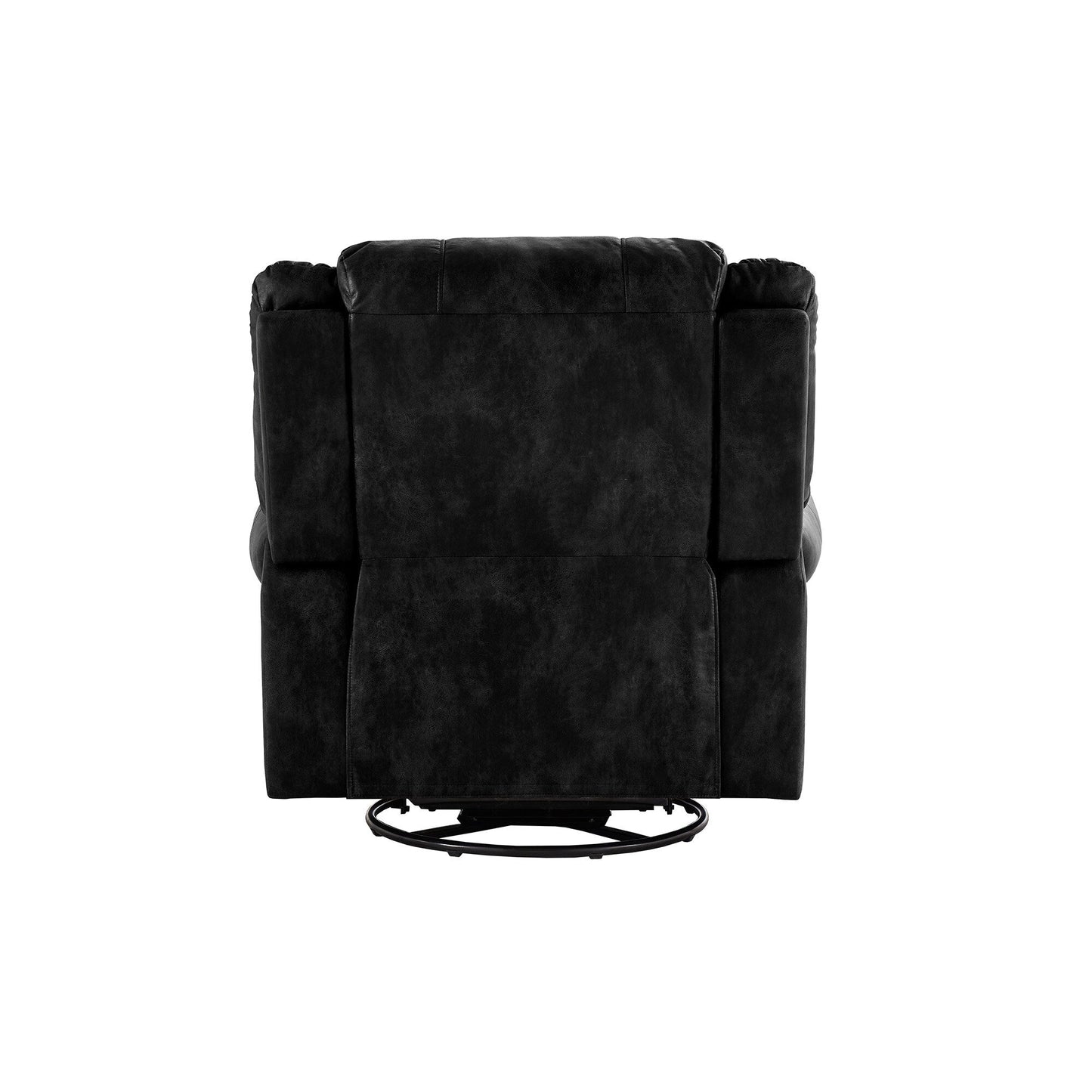 Monroe Polished Microfiber Nailhead Swivel Glider Recliner by iNSPIRE Q Classic