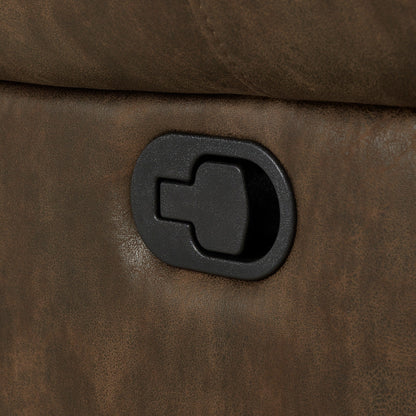 Monroe Polished Microfiber Nailhead Swivel Glider Recliner by iNSPIRE Q Classic