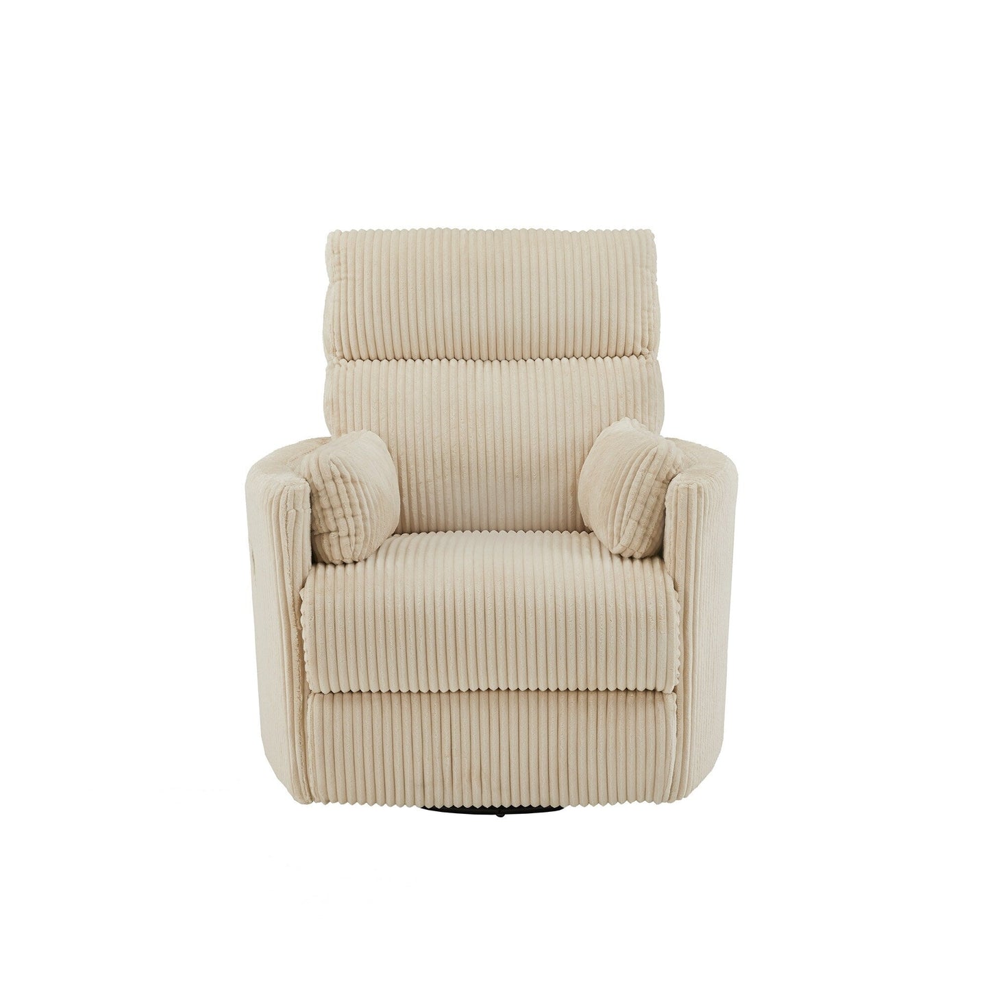 Montclair Plush Corduroy Fabric Manual Swivel Glider Recliner by iNSPIRE Q Classic