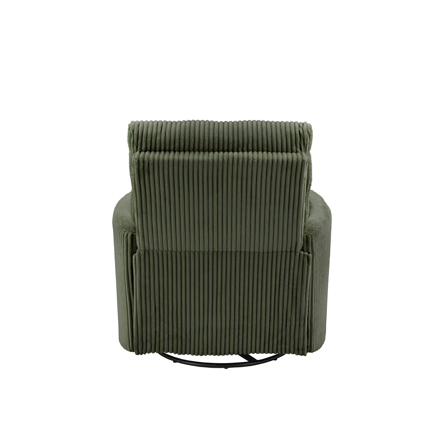 Montclair Plush Corduroy Fabric Manual Swivel Glider Recliner by iNSPIRE Q Classic