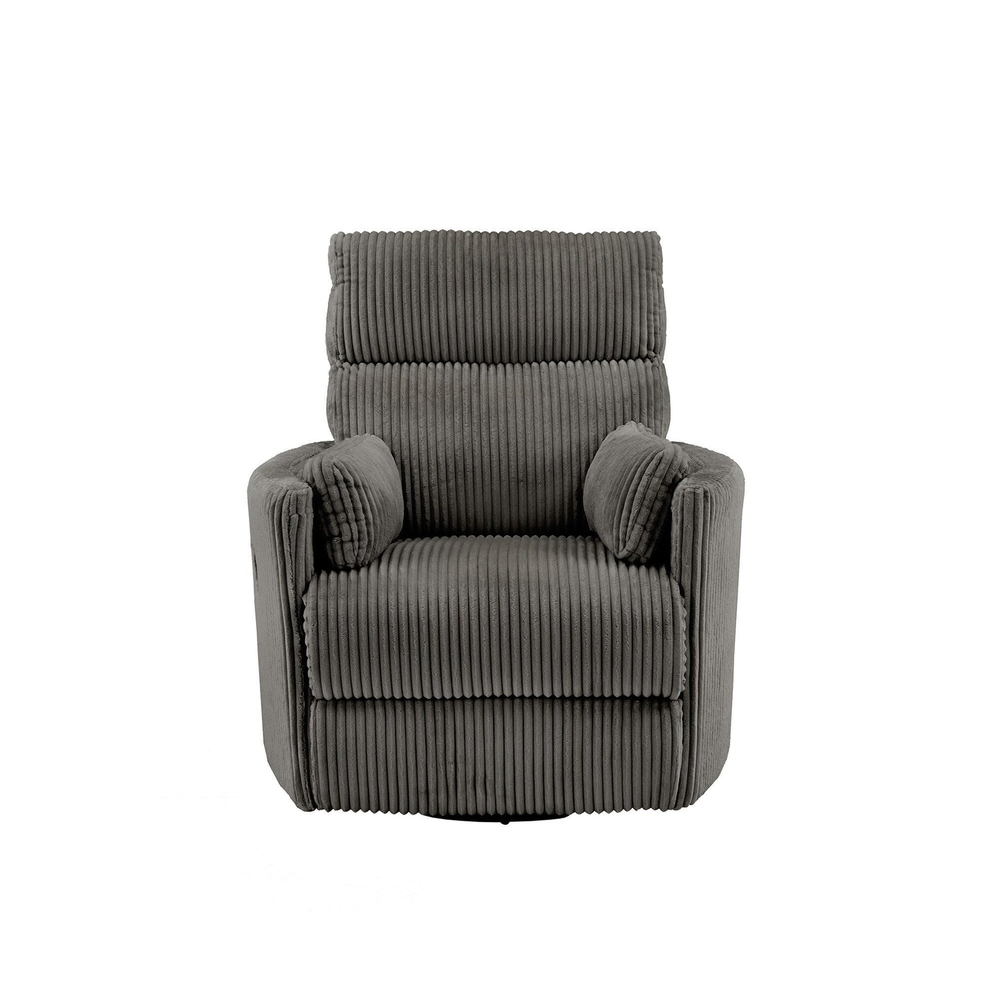 Montclair Plush Corduroy Fabric Manual Swivel Glider Recliner by iNSPIRE Q Classic
