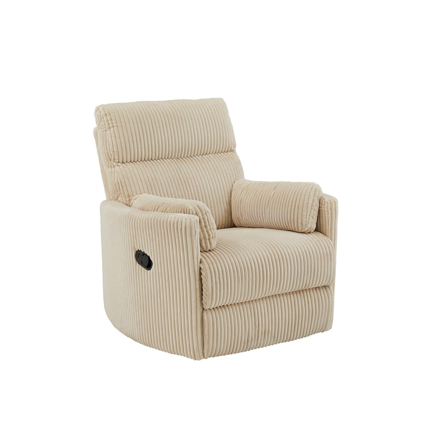 Montclair Plush Corduroy Fabric Manual Swivel Glider Recliner by iNSPIRE Q Classic