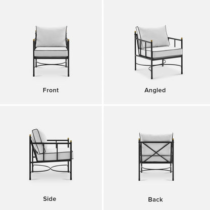Mopio Odelia Patio Furniture, Outdoor Sectional Conversation Set