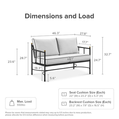 Mopio Odelia Patio Furniture, Outdoor Sectional Conversation Set