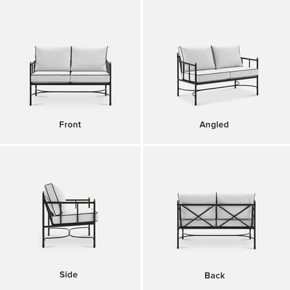 Mopio Odelia Patio Furniture, Outdoor Sectional Conversation Set