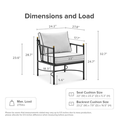 Mopio Odelia Patio Furniture, Outdoor Sectional Conversation Set