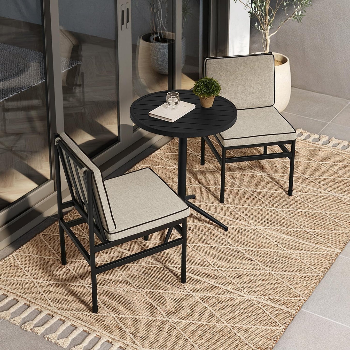 Mopio Odelia Patio Furniture, Outdoor Sectional Conversation Set