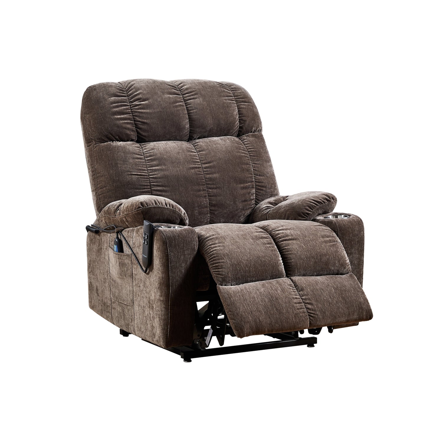 Motor Power Lift Recliner Chair for Elderly Infinite Position Lay Flat 180° Recliner with Heat Massage