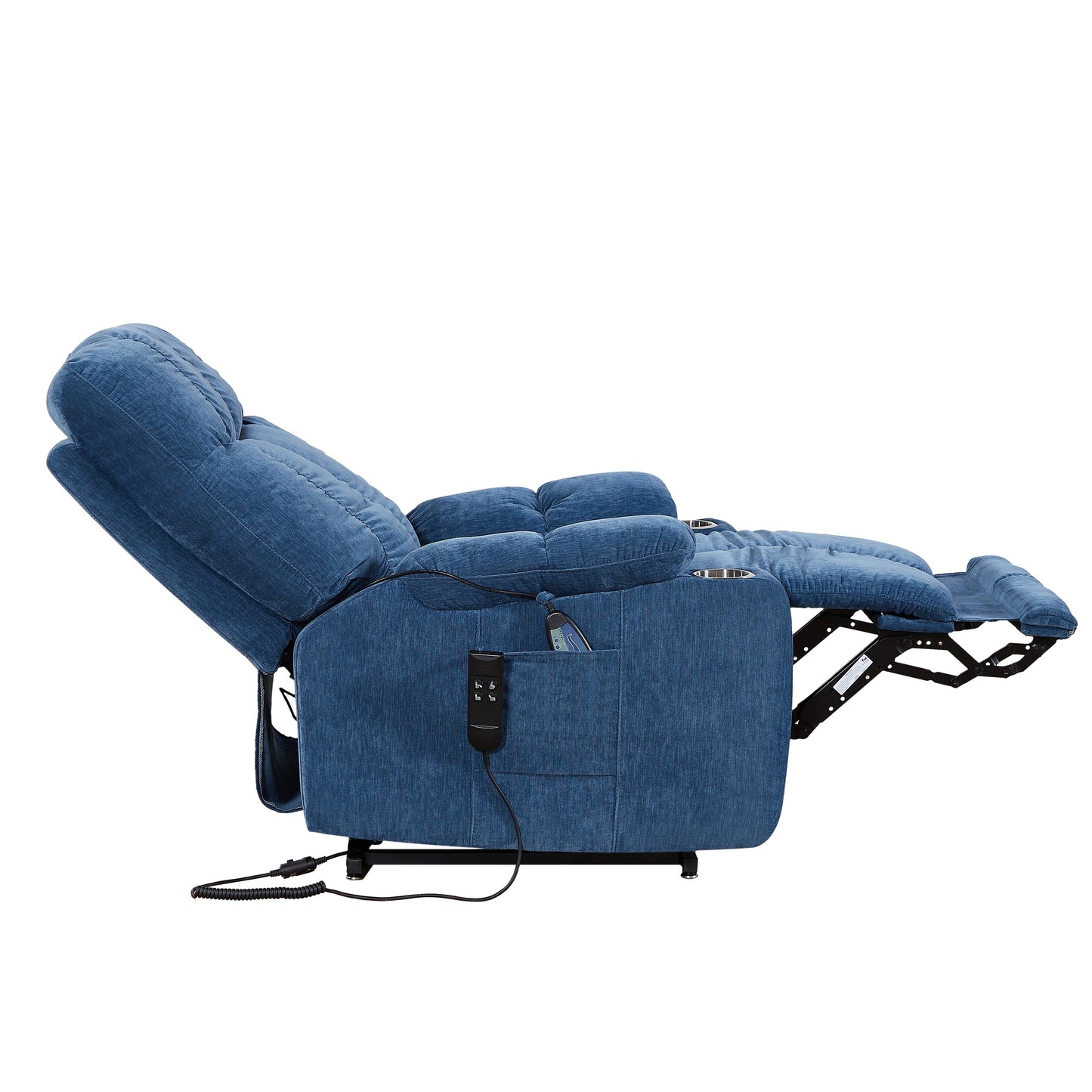 Motor Power Lift Recliner Chair for Elderly Infinite Position Lay Flat 180° Recliner with Heat Massage