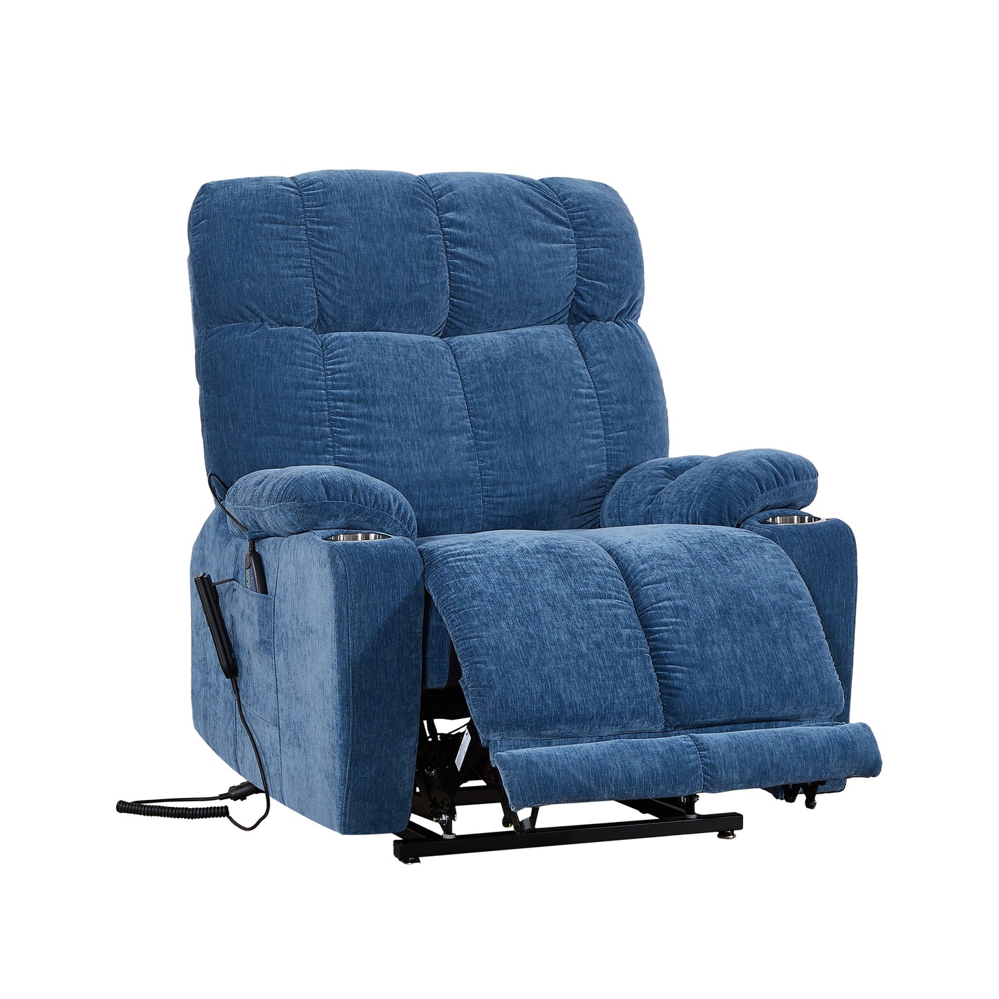 Motor Power Lift Recliner Chair for Elderly Infinite Position Lay Flat 180° Recliner with Heat Massage