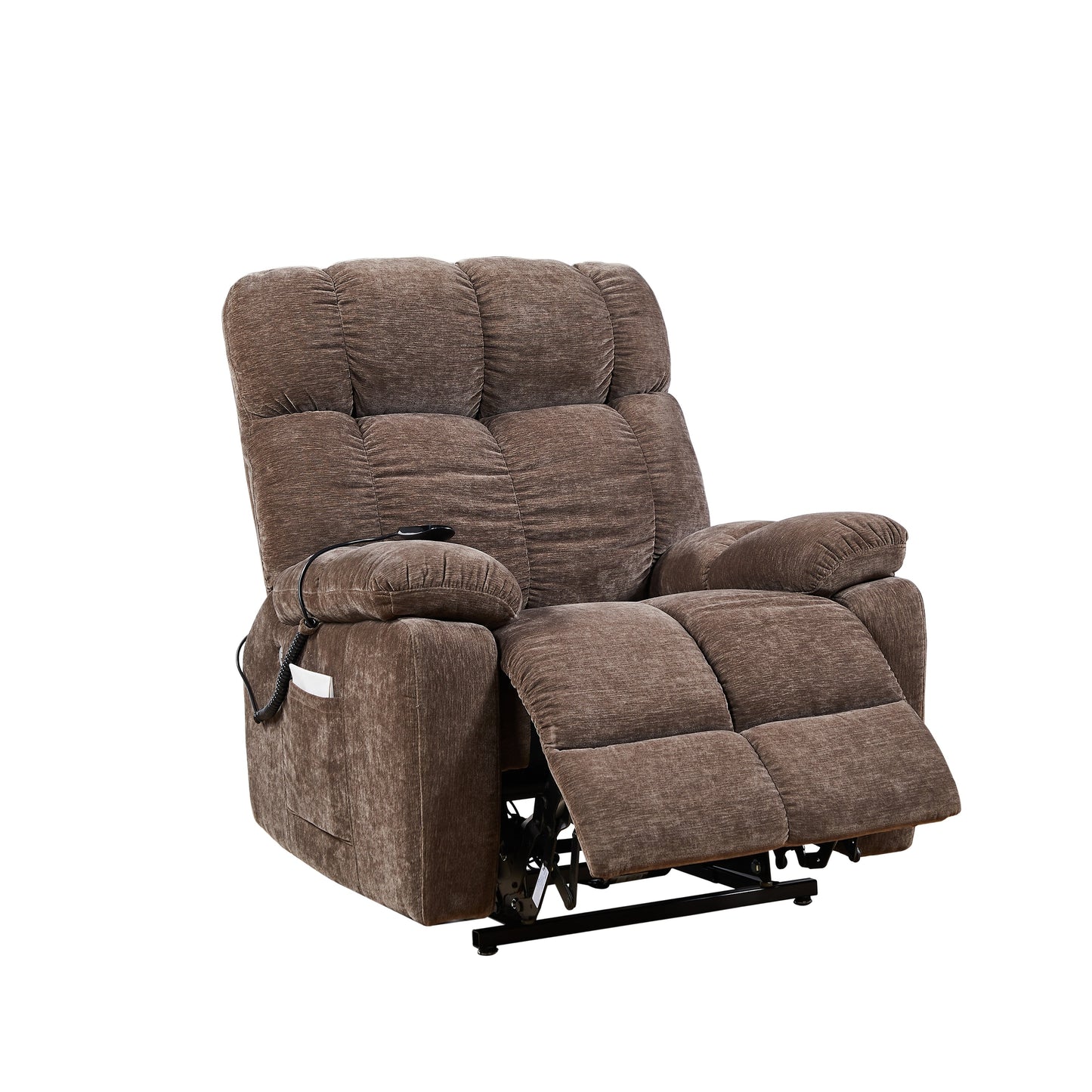 Motor Power Lift Recliner Chair for Elderly Infinite Position Lay Flat 180° Recliner with Heat Massage