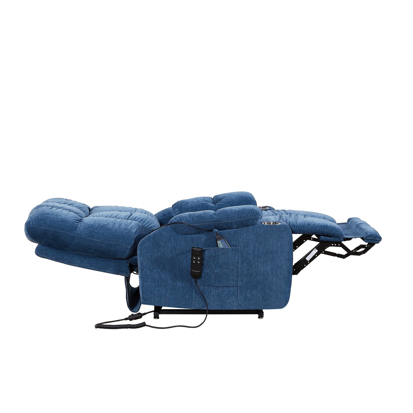 Motor Power Lift Recliner Chair for Elderly Infinite Position Lay Flat 180° Recliner with Heat Massage