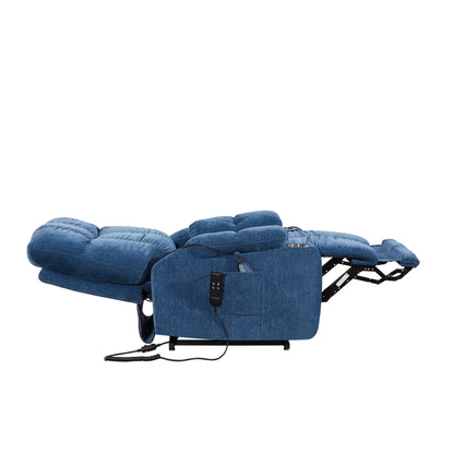 Motor Power Lift Recliner Chair for Elderly Infinite Position Lay Flat 180° Recliner with Heat Massage