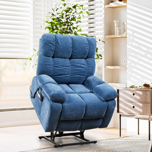 Motor Power Lift Recliner Chair with Air?Bag Massage & Lumbar Heat