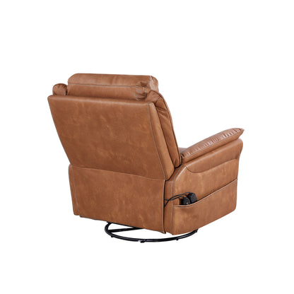 Motor Power Swivel Recliner Chair with 8?Point Massage & Heat