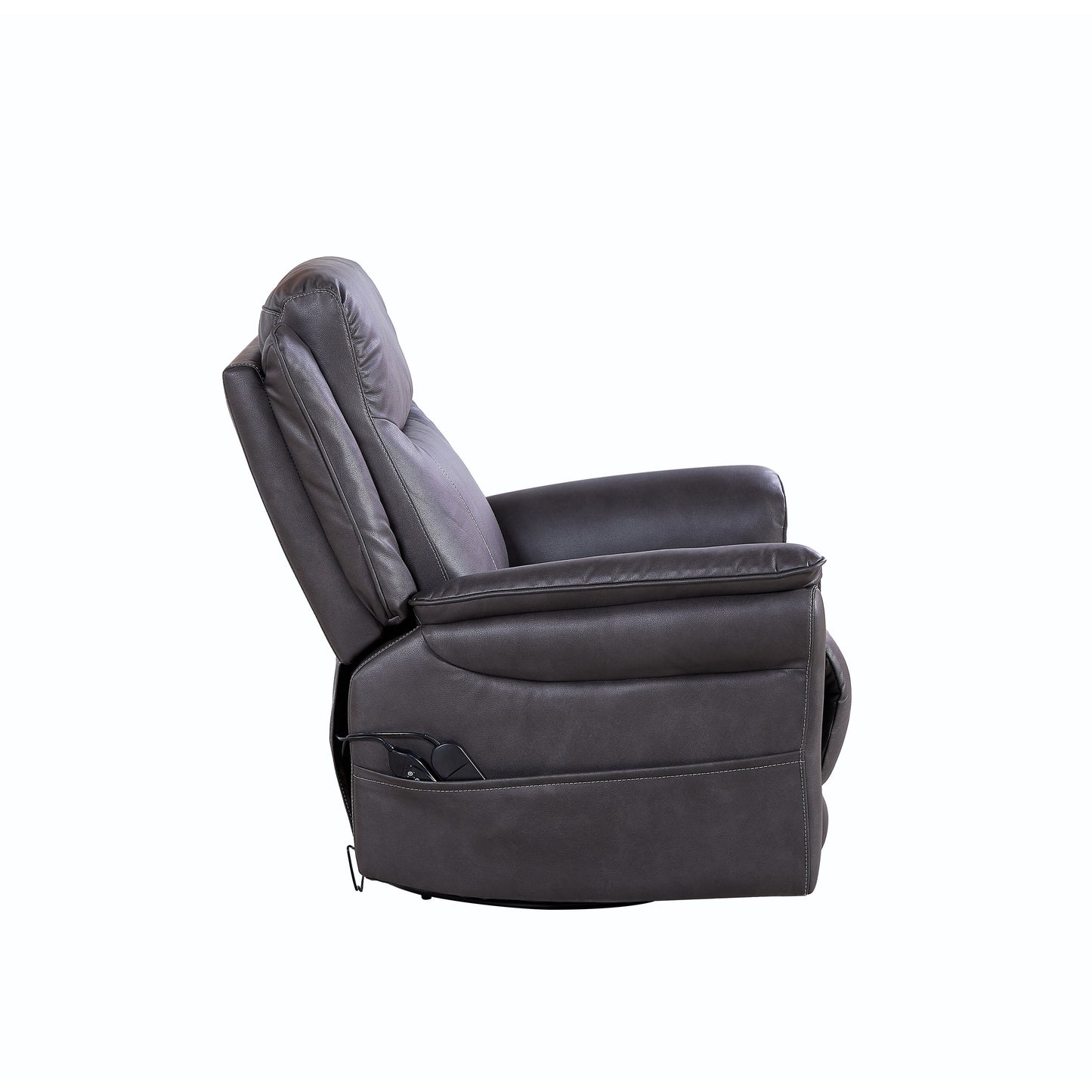 Motor Power Swivel Recliner Chair with 8?Point Massage & Heat