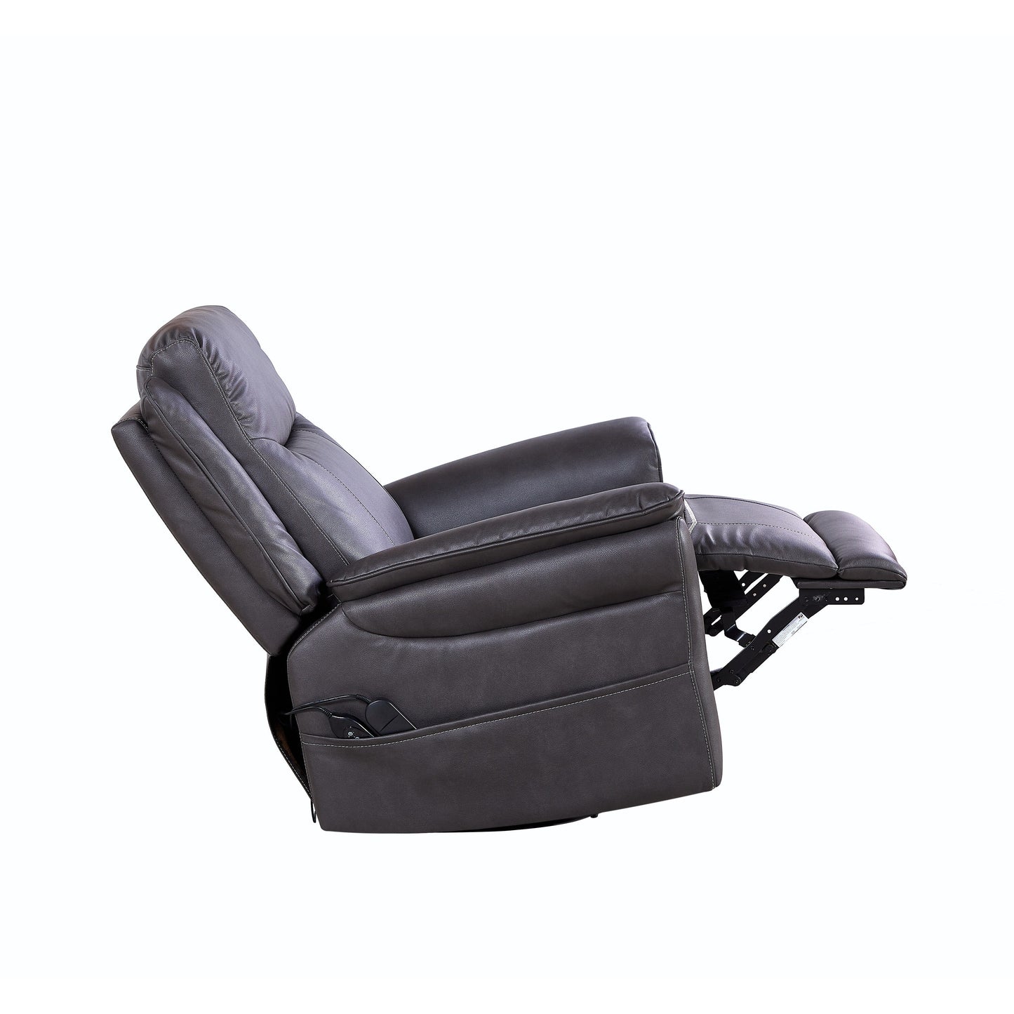 Motor Power Swivel Recliner Chair with 8?Point Massage & Heat