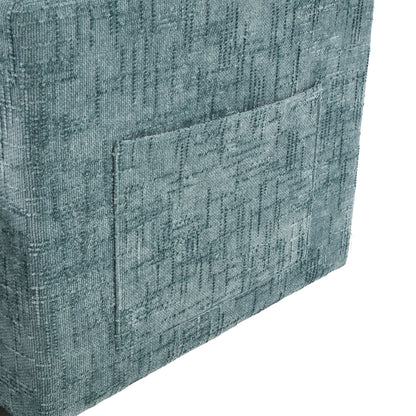 Multifunctional Lazy Person Sofa Recliner Can Be Stored Storage Backrest With Cell Phone Bracket Chenille Single Leisure Chair