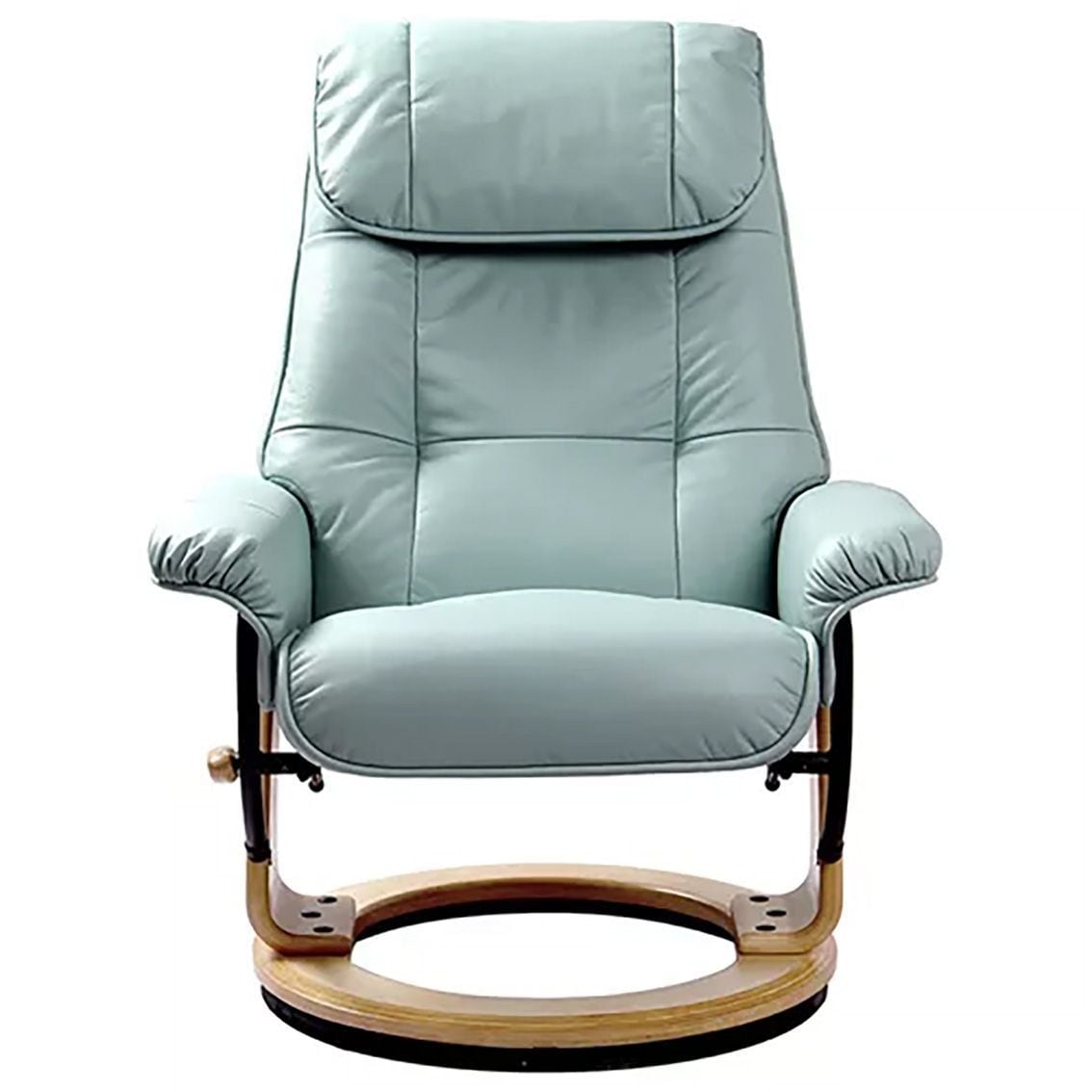 Muscat 360 Leather Swivel Recliner with Ottoman