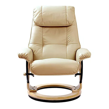 Muscat 360 Leather Swivel Recliner with Ottoman
