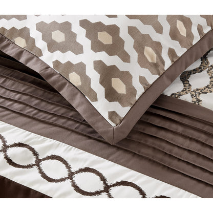 Nanshing Calvin Luxury10-Piece Geometric Comforter Set