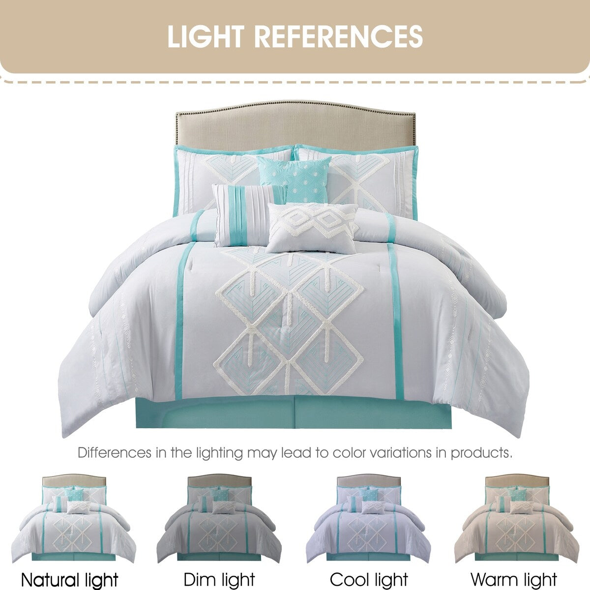 Nanshing Corina 7 Piece Terry Embroidery Comforter Set