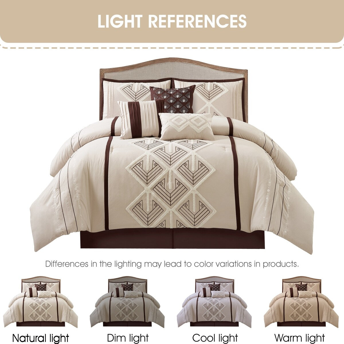 Nanshing Corina 7 Piece Terry Embroidery Comforter Set