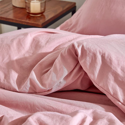 Natural Loft King Solid Duvet Cover Set